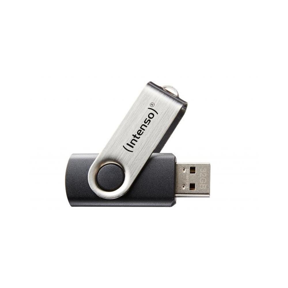 Intenso - Basic Line unidad flash USB 64 GB USB tipo A 2.0 Negro, Plata
