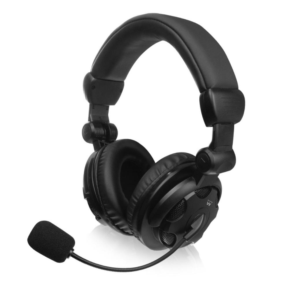 Ewent - EW3564 auricular y casco Auriculares Alámbrico Diadema Llamadas/Música Negro