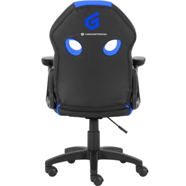Conceptronic - EYOTA06B silla para videojuegos Silla para videojuegos de PC Asiento acolchado Negro, Azul