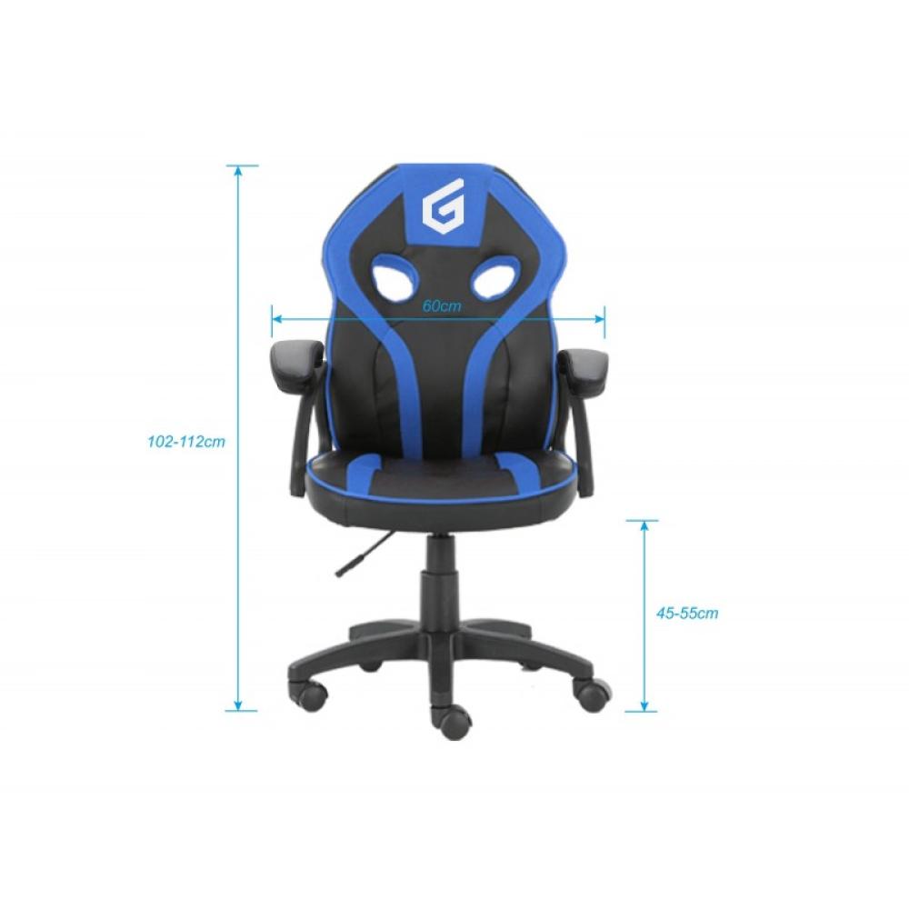 Conceptronic - EYOTA06B silla para videojuegos Silla para videojuegos de PC Asiento acolchado Negro, Azul