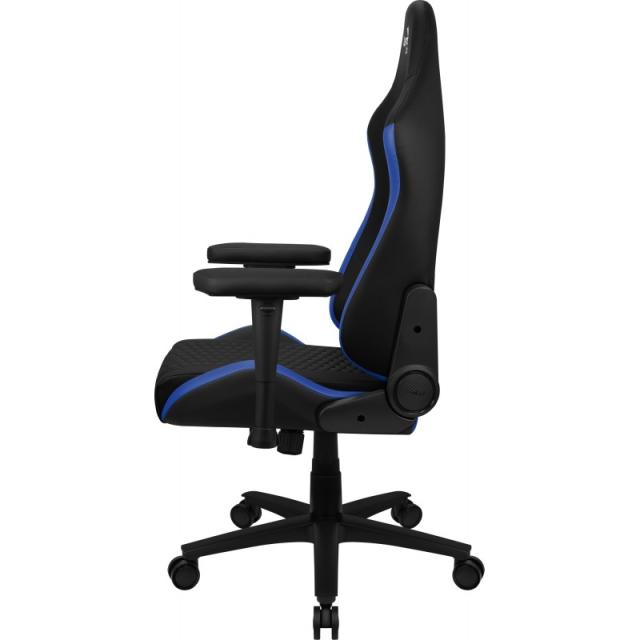 Aerocool - CROWNBB Azul, Silla Gaming Ergonómica, Cojines Ajustables, Cuero Sintético Premium