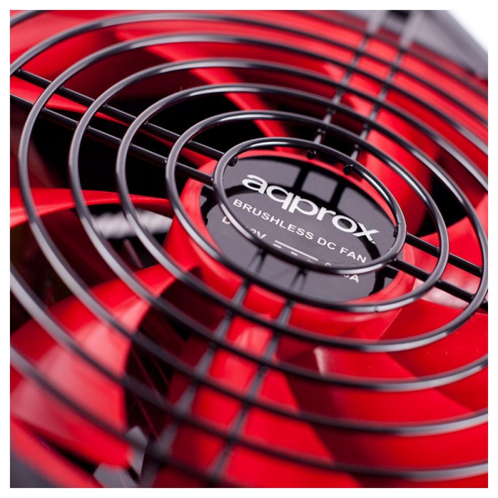 Approx - FUENTE ALIM. GAMING ATX 800W unidad de fuente de alimentación 20+4 pin ATX Negro, Rojo