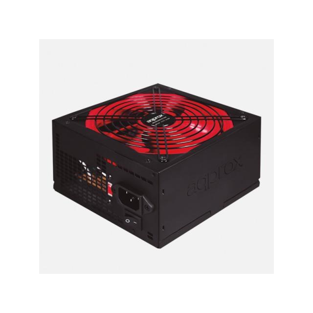 Approx - FUENTE ALIM. GAMING ATX 800W unidad de fuente de alimentación 20+4 pin ATX Negro, Rojo