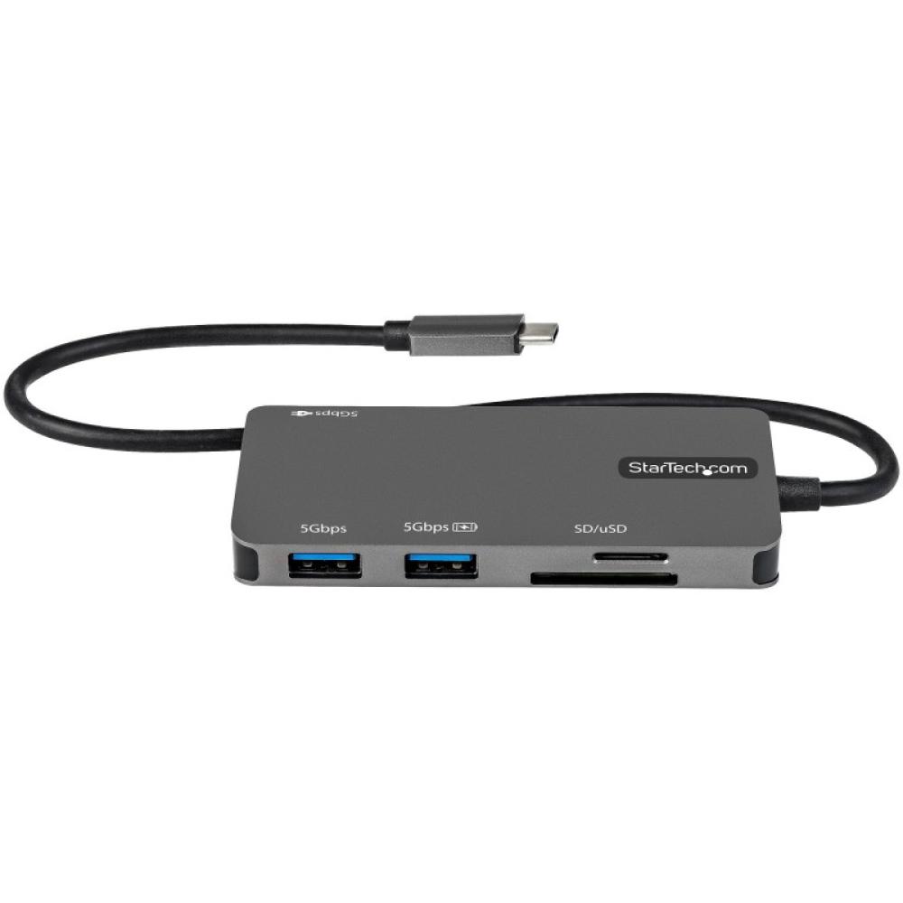 StarTech.com - Adaptador Multipuertos USB C - USB C a HDMI de 4K - 100W de Entrega de Alimentación PD - SD - MicroSD - Hub Ladró