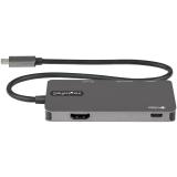 StarTech.com - Adaptador Multipuertos USB C - USB C a HDMI de 4K - 100W de Entrega de Alimentación PD - SD - MicroSD - Hub Ladró