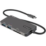 StarTech.com - Adaptador Multipuertos USB C - USB C a HDMI de 4K - 100W de Entrega de Alimentación PD - SD - MicroSD - Hub Ladró