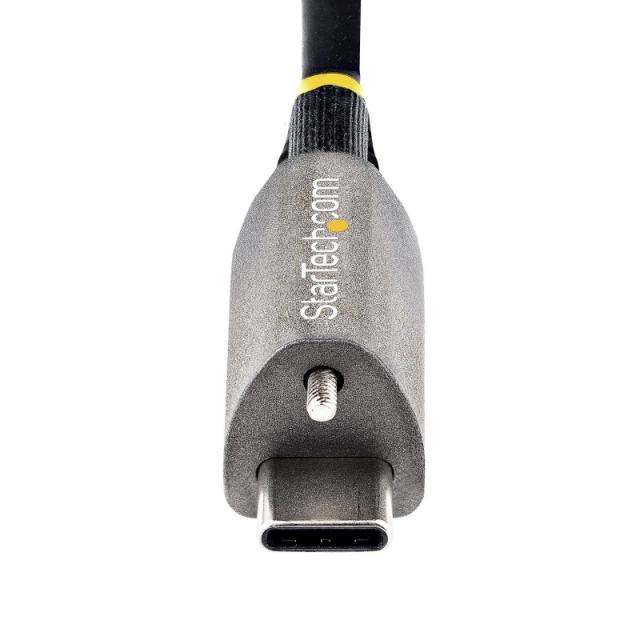 StarTech.com - Cable de 1m USB-C con Tornillo Superior de Fijación -10Gbps - Cable Tipo C USB 3.2 Gen 2 - con Carga por Entrega