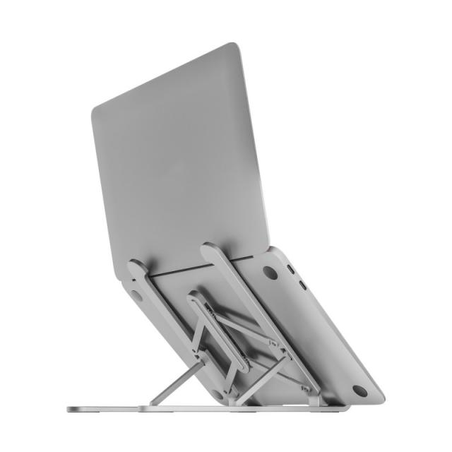 AISENS - Soporte De Sobremesa Ajustable Para Portatil / Tablet, Plata - LPS1M-099
