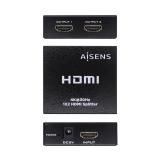 AISENS - HDMI Duplicador 4k@30Hz 1x2 Con Alimentación, Negro