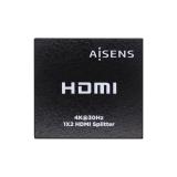 AISENS - HDMI Duplicador 4k@30Hz 1x2 Con Alimentación, Negro