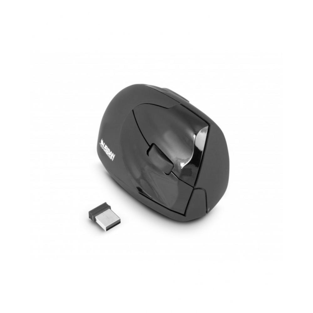 Urban Factory - Wireless Ergo ratón Oficina mano derecha RF inalámbrico Óptico 1600 DPI