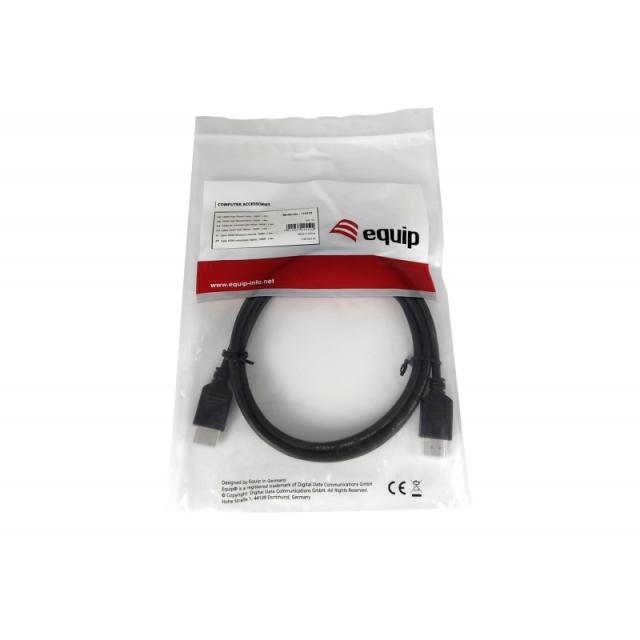 Equip - 119310 Cable HDMI de alta velocidad, 1,8 m, 1080P, negro