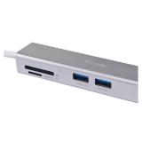 Equip - Adaptador multifunción USB-C 5 en 1, HDMI , USB 3.2 Gen 1 , TF/Micro SD