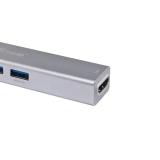 Equip - Adaptador multifunción USB-C 5 en 1, HDMI , USB 3.2 Gen 1 , TF/Micro SD