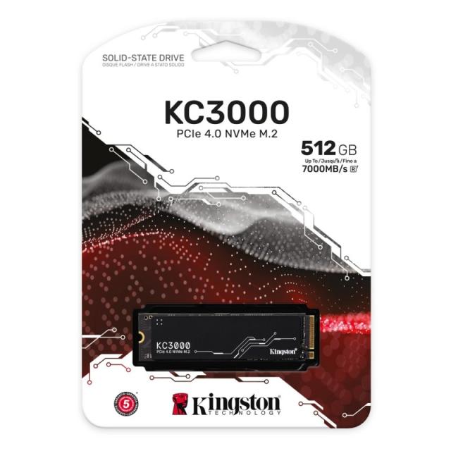 Kingston Technology - 512G KC3000 M.2 2280 NVMe SSD