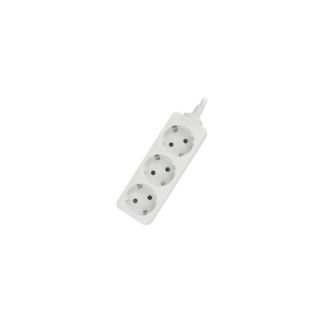 Ewent - EW3958 base múltiple 1,5 m 3 salidas AC Interior Blanco