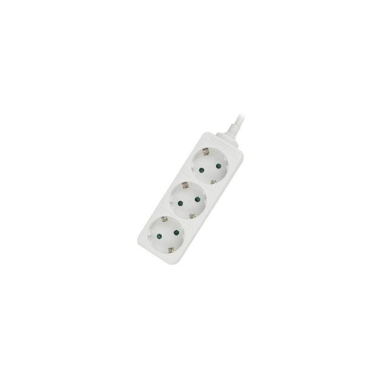 Ewent - EW3958 base múltiple 1,5 m 3 salidas AC Interior Blanco