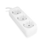 Ewent - EW3958 base múltiple 1,5 m 3 salidas AC Interior Blanco