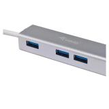 Equip - 128958 hub de interfaz USB 3.2 Gen 1 (3.1 Gen 1) Type-C 5000 Mbit/s Plata