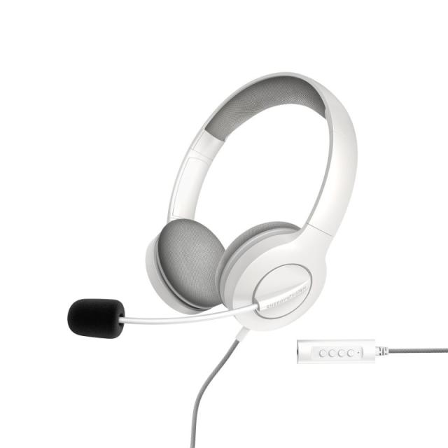 Energy Sistem - 452156 auricular y casco Auriculares Alámbrico Diadema Llamadas/Música USB tipo A Blanco