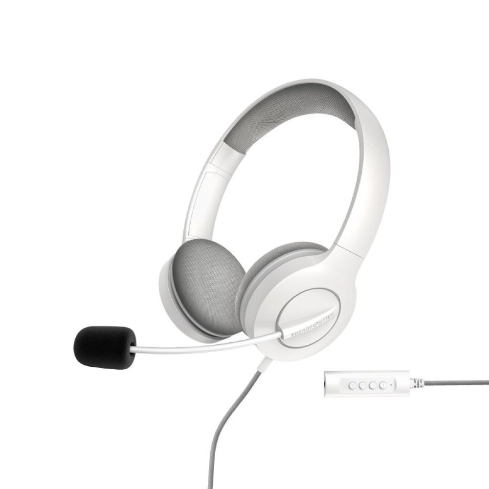 Energy Sistem - 452156 auricular y casco Auriculares Alámbrico Diadema Llamadas/Música USB tipo A Blanco