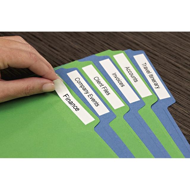 DYMO - D1 - Etiquetas estándar - Negro sobre blanco - 12mm x 7m