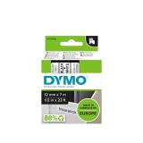 DYMO - D1 - Etiquetas estándar - Negro sobre blanco - 12mm x 7m