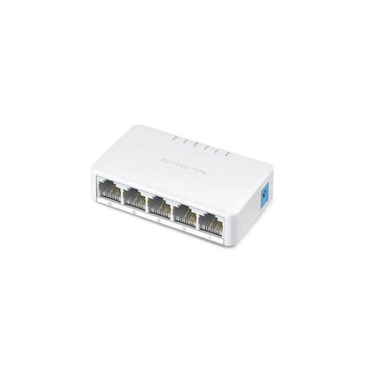 Mercusys - MS105 switch No administrado Fast Ethernet (10/100) Blanco