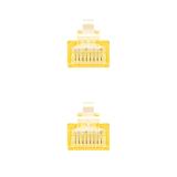 Nanocable - CABLE RED LATIGUILLO RJ45 CAT.6 UTP AWG24, AMARILLO, 0.5 M