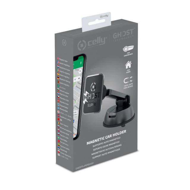 Celly - GHOSTSUPERDASH soporte Soporte pasivo Teléfono móvil/smartphone Negro