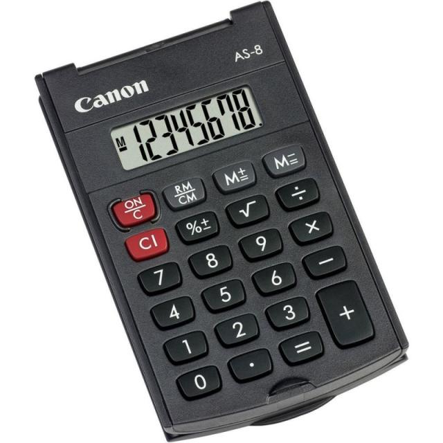 Canon - AS-8 calculadora Bolsillo Pantalla de calculadora Gris