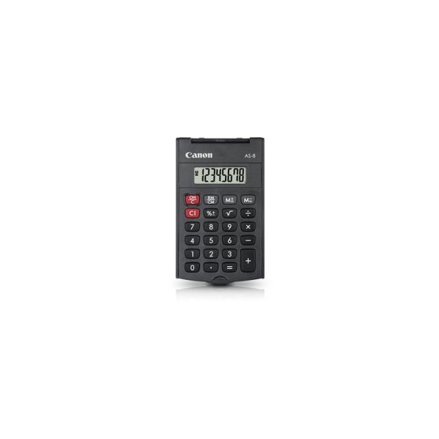Canon - AS-8 calculadora Bolsillo Pantalla de calculadora Gris