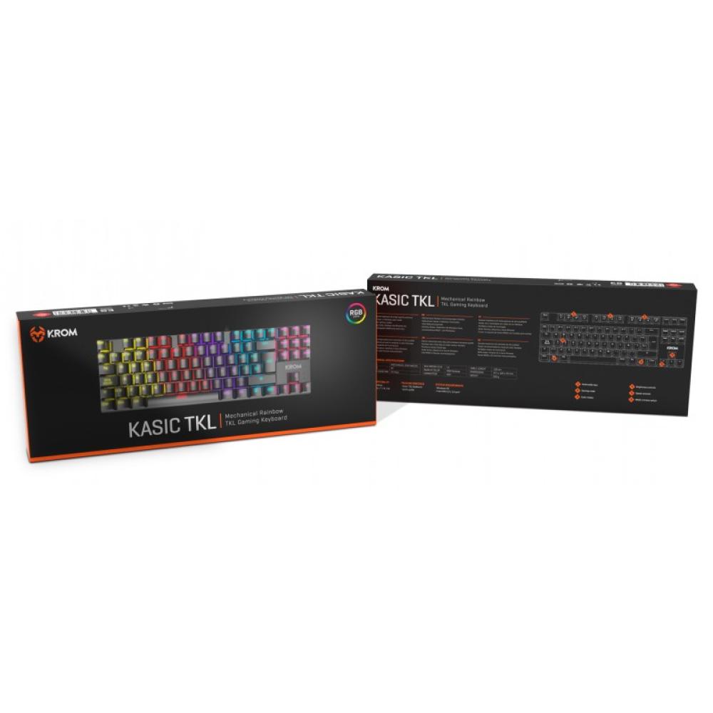 Krom - Kasic TKL teclado Juego USB Negro
