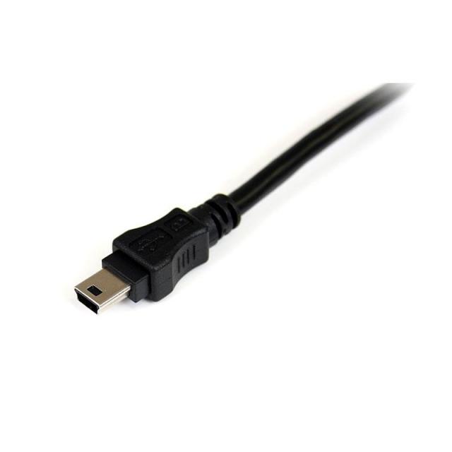 StarTech.com - Cable de 1,8m USB 2.0 en Y para Discos Duros Externos - Cable Mini B a 2x USB A