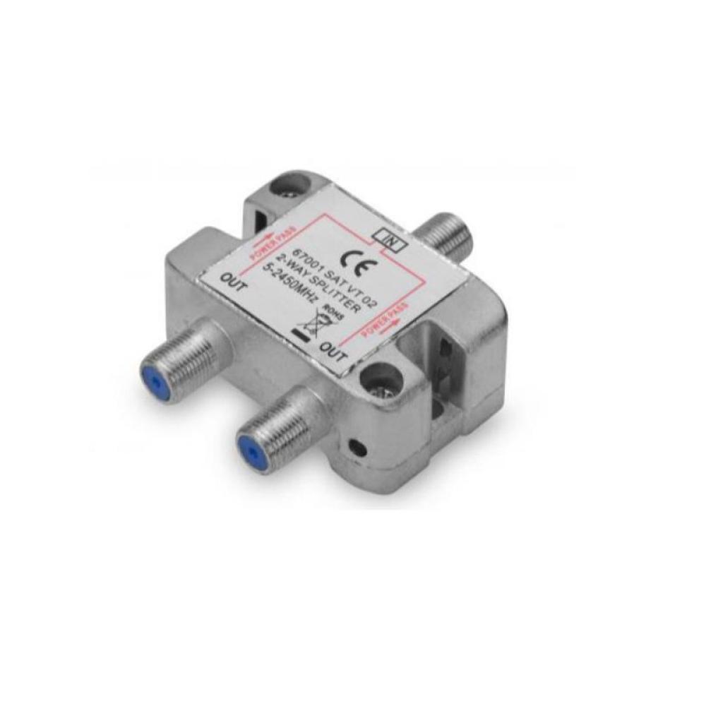 Digitus - SPLITTER SAT CONECTOR F DE 2 V AS
