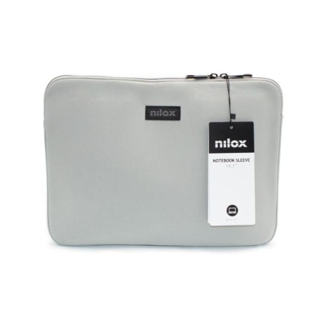 Nilox - Sleeve para portátil de 14,1" - Gris