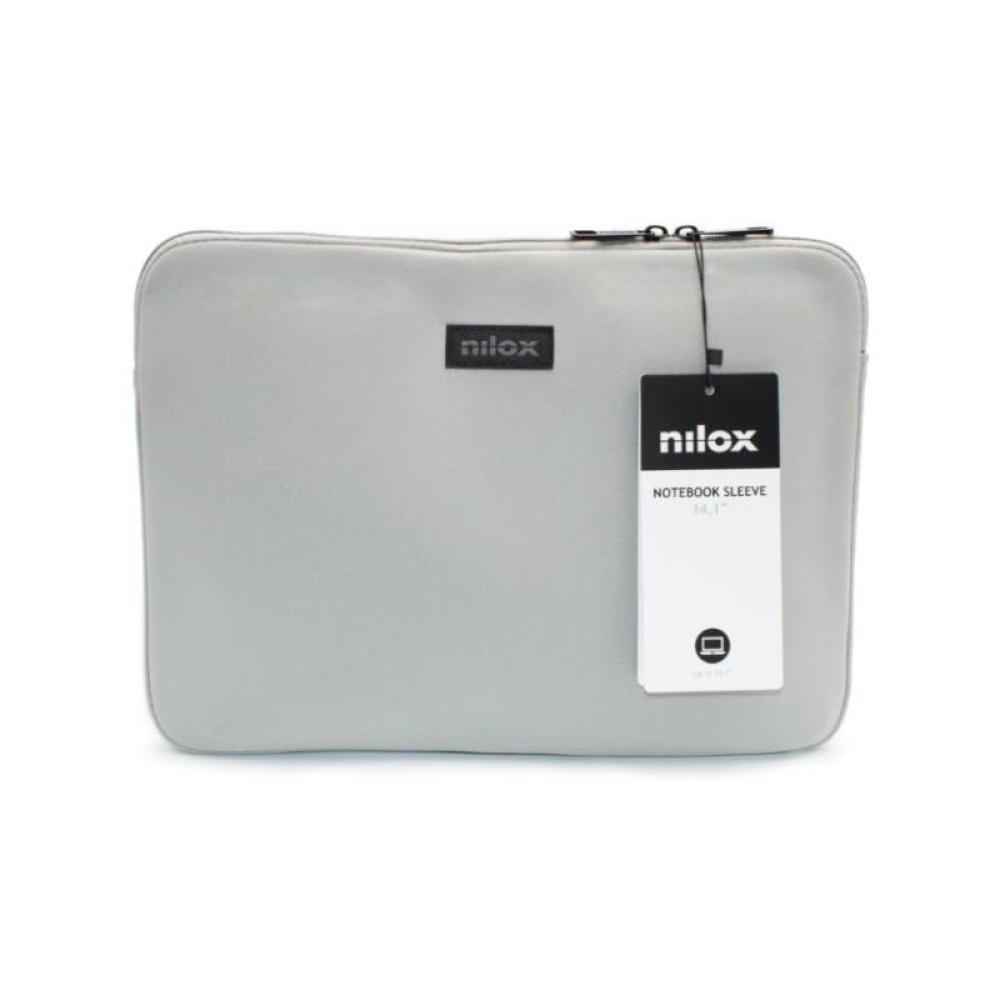 Nilox - Sleeve para portátil de 14,1" - Gris