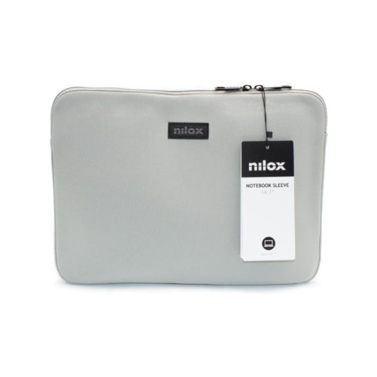 Nilox - Sleeve para portátil de 14,1" - Gris