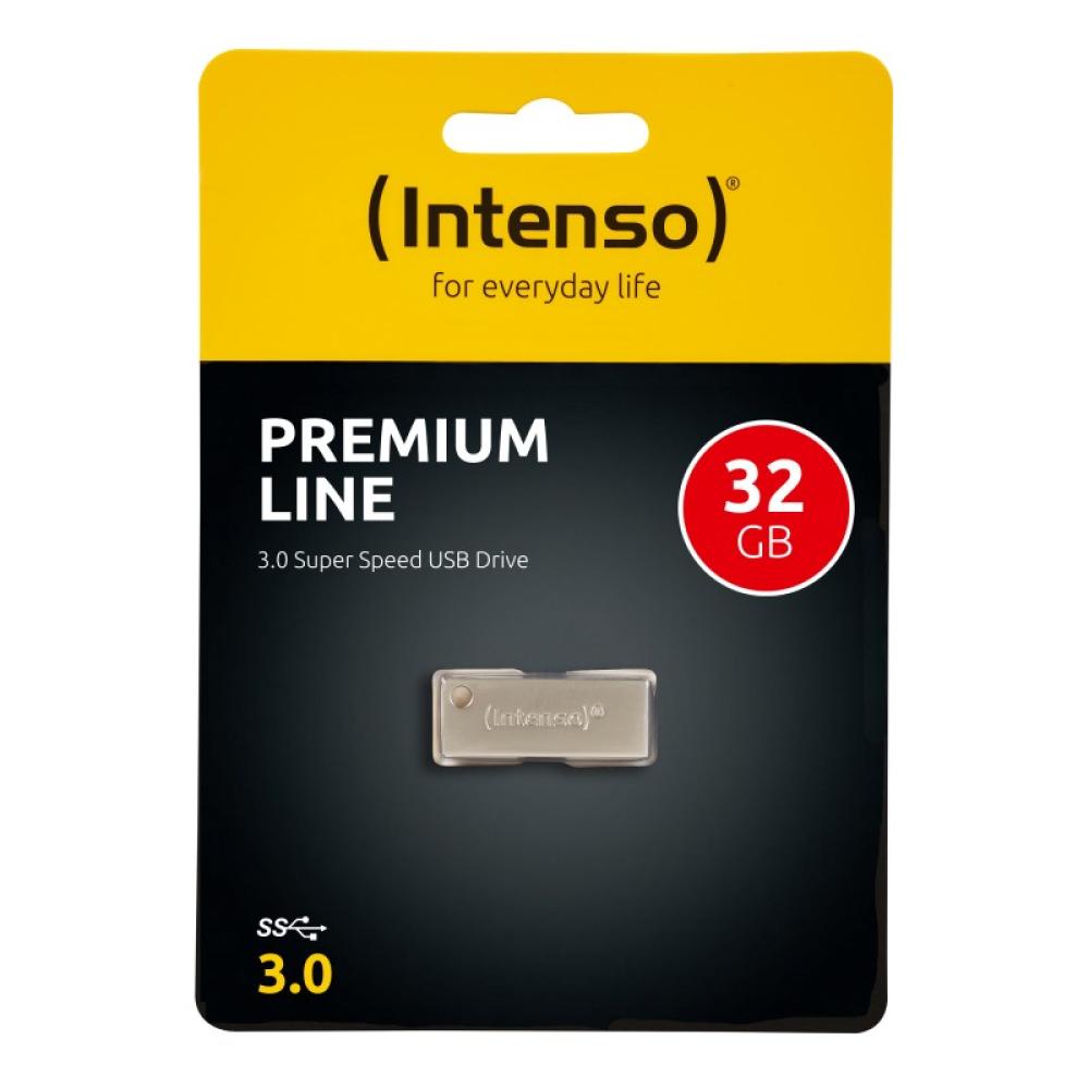 Intenso - Premium Line unidad flash USB 32 GB USB tipo A 3.2 Gen 1 (3.1 Gen 1) Plata
