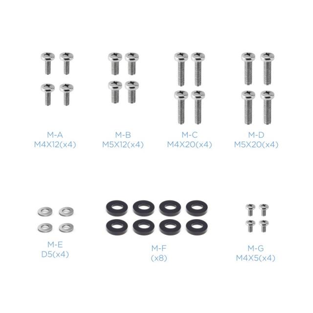 TooQ - TCCH0007-B kit de montaje Negro