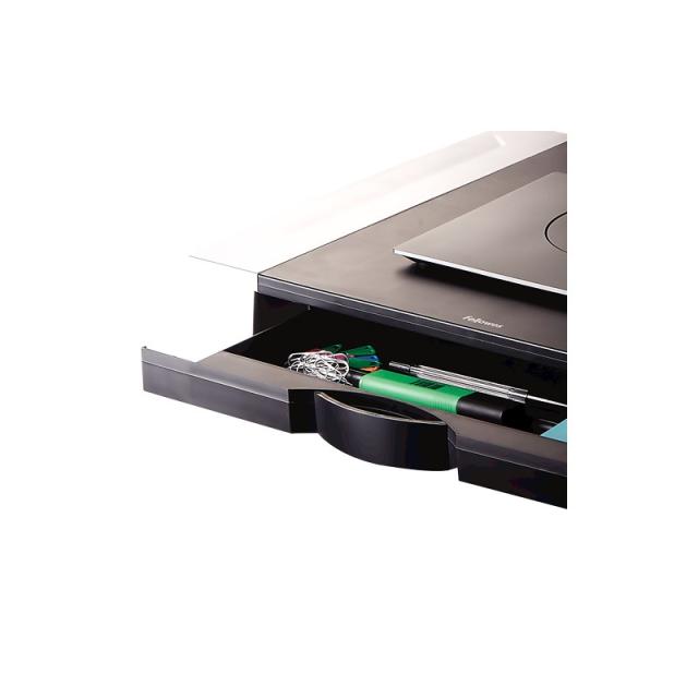 Fellowes - Office Suites 71,1 cm (28") Negro, Plata Escritorio