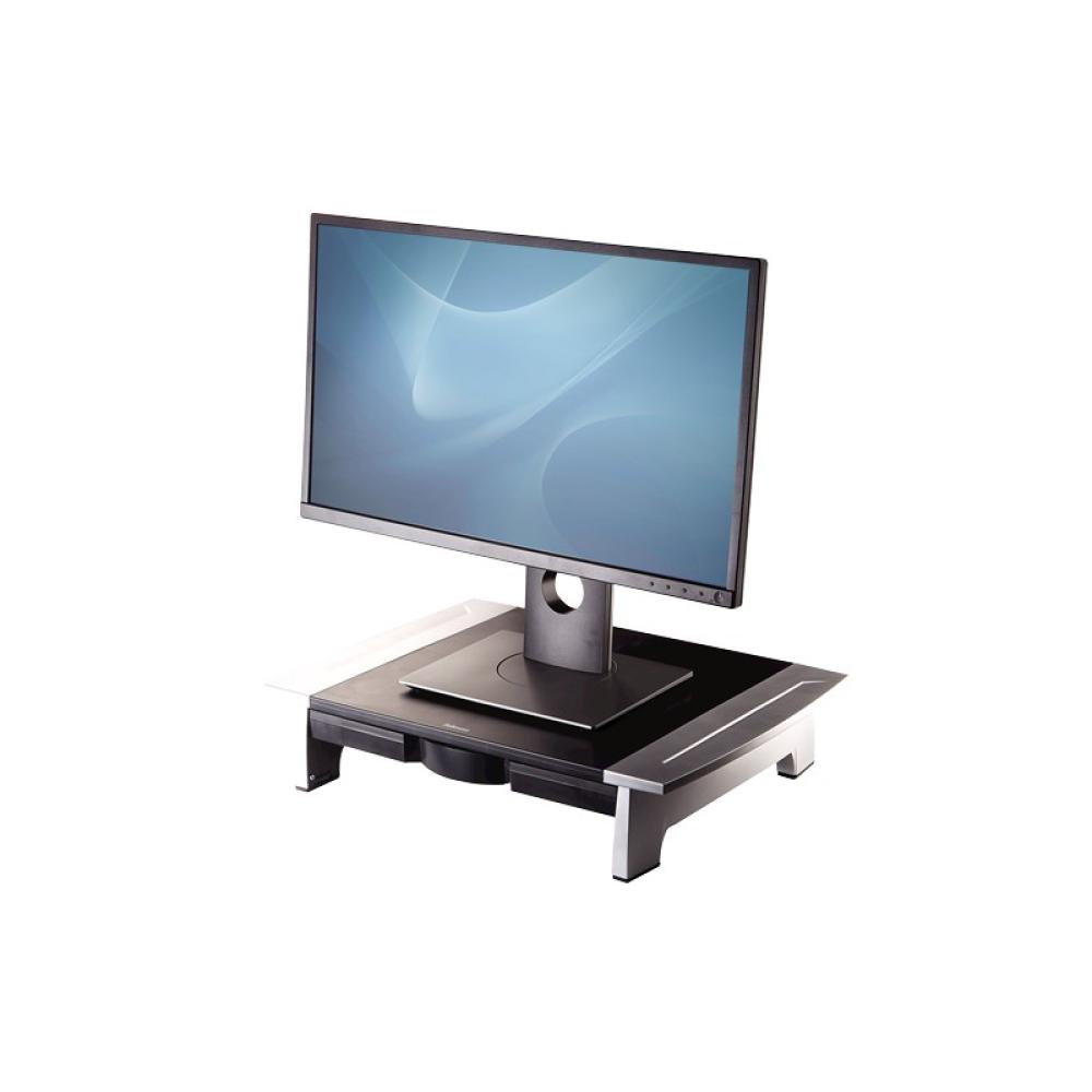 Fellowes - Office Suites 71,1 cm (28") Negro, Plata Escritorio