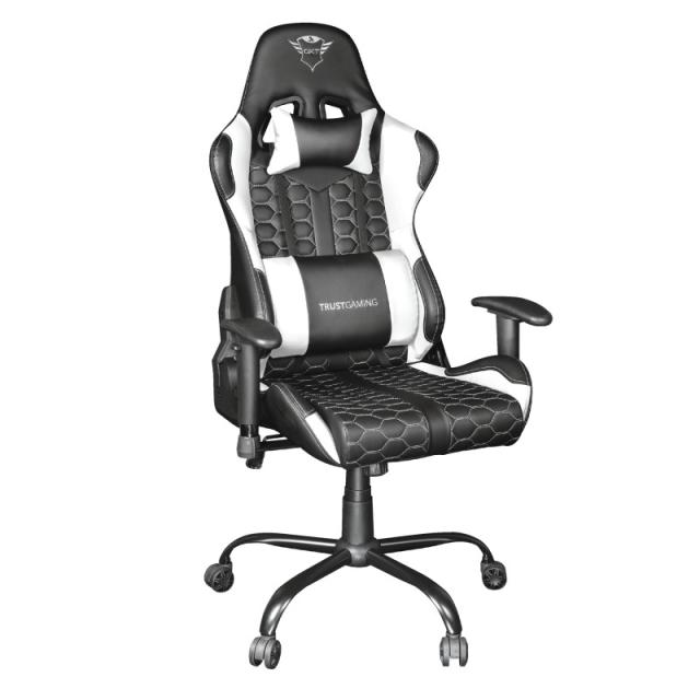 Trust - GXT 708W Resto Silla para videojuegos universal Negro, Blanco