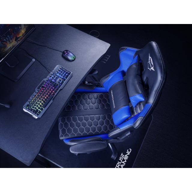 Trust - GXT 708B Resto Silla para videojuegos universal Negro, Azul