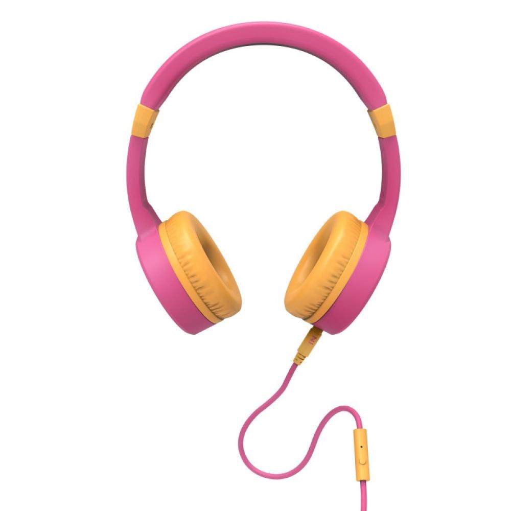 Energy Sistem - Lol&Roll Pop Auriculares Alámbrico Diadema Música Rosa, Amarillo