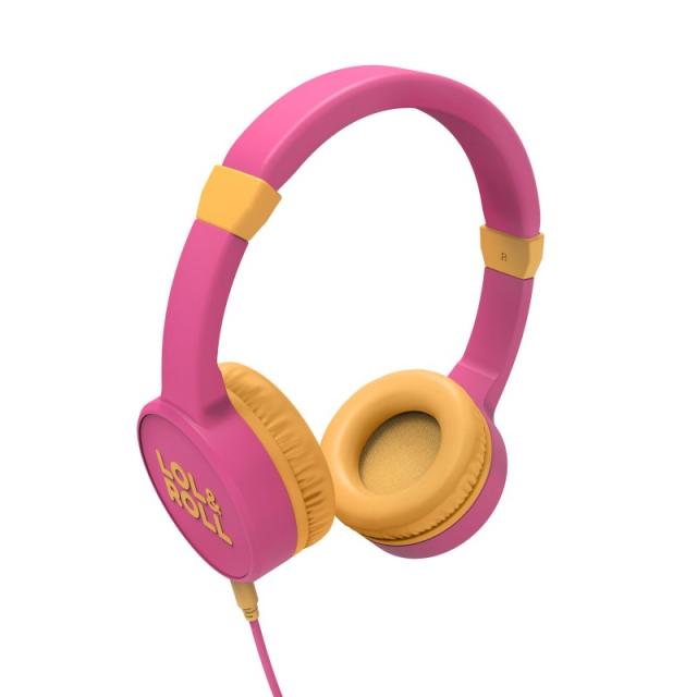 Energy Sistem - Lol&Roll Pop Auriculares Alámbrico Diadema Música Rosa, Amarillo