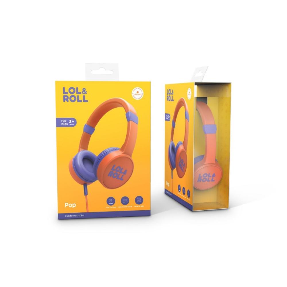 Energy Sistem - Lol&Roll Pop Auriculares Alámbrico Diadema Música Naranja, Púrpura