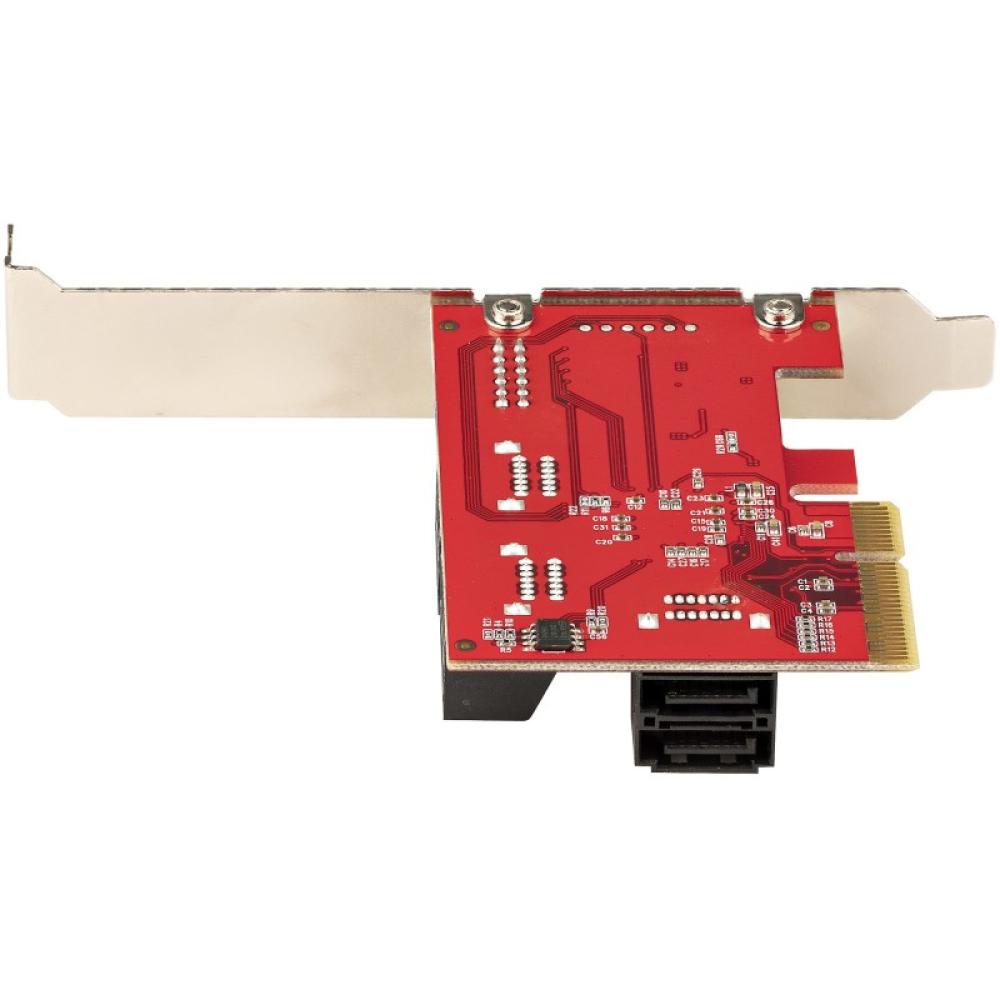 StarTech.com - Tarjeta PCIe SATA - Tarjeta Controladora PCI Express de 6 Puertos SATA - 6Gbps - con Bracket de Perfil Bajo - con