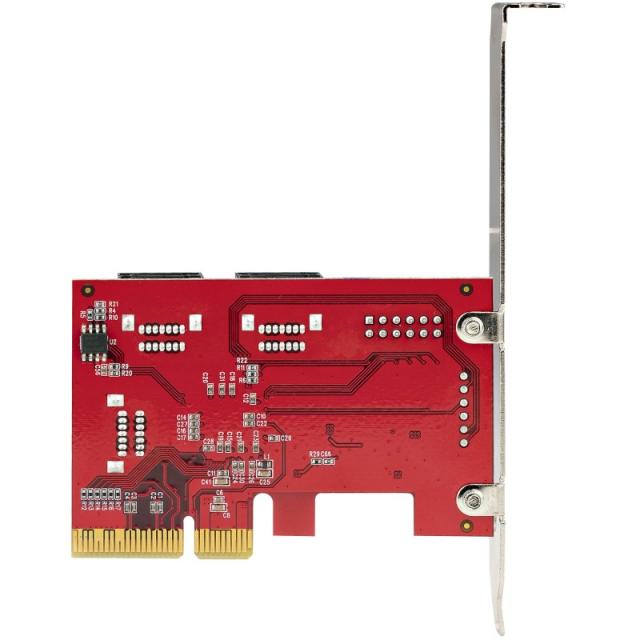StarTech.com - Tarjeta PCIe SATA - Tarjeta Controladora PCI Express de 6 Puertos SATA - 6Gbps - con Bracket de Perfil Bajo - con
