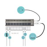 i-tec - USB 3.0 Charging HUB 16port + Power Adapter 90 W